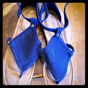 Blue strap sandal